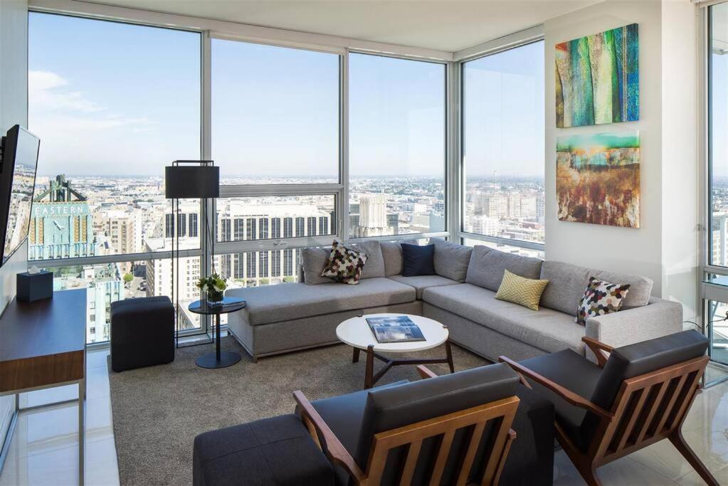 Top Floor High Rise 3 Bed Dtla Skyscraper Penthouse Los Angeles Dış mekan fotoğraf