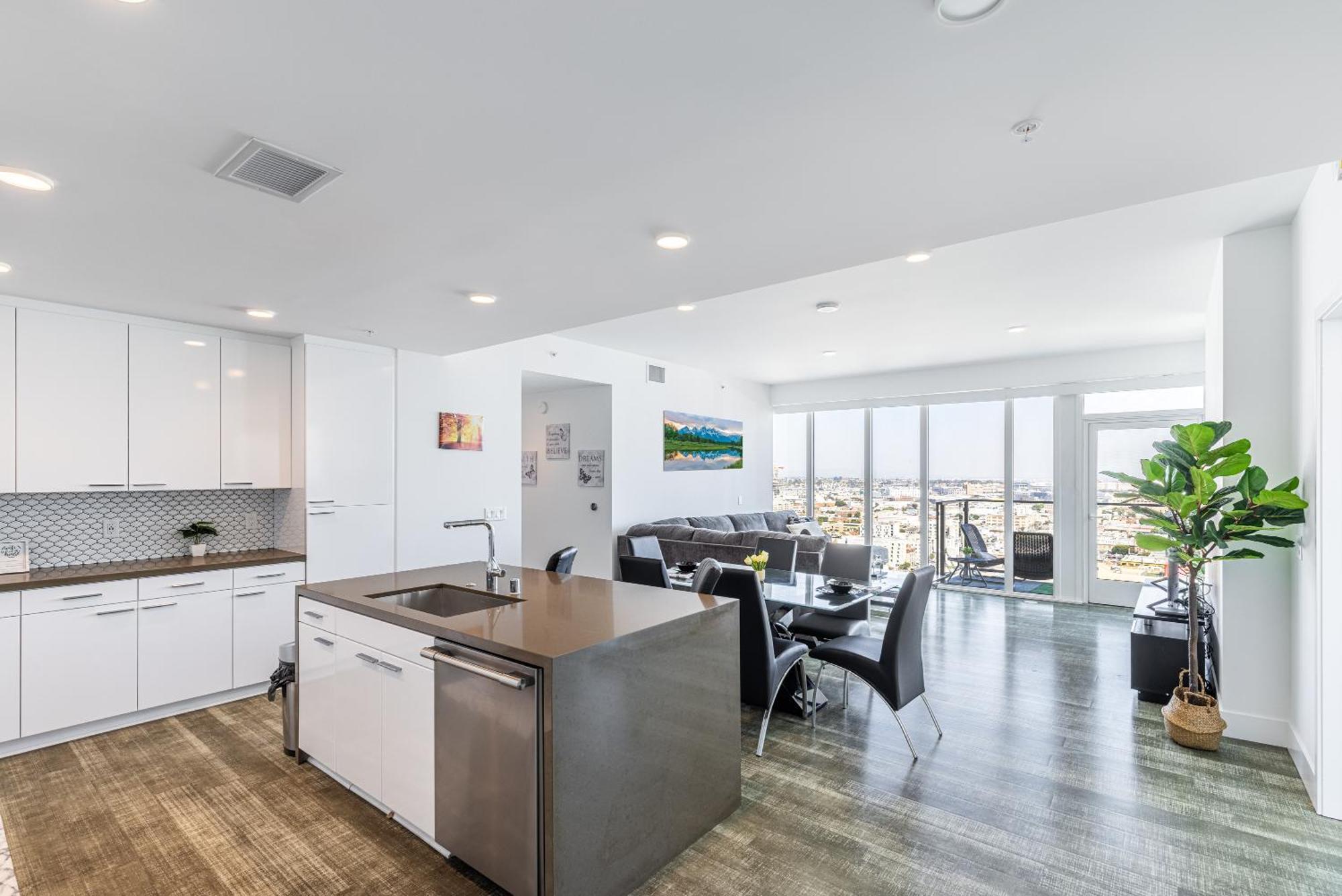 Top Floor High Rise 3 Bed Dtla Skyscraper Penthouse Los Angeles Dış mekan fotoğraf