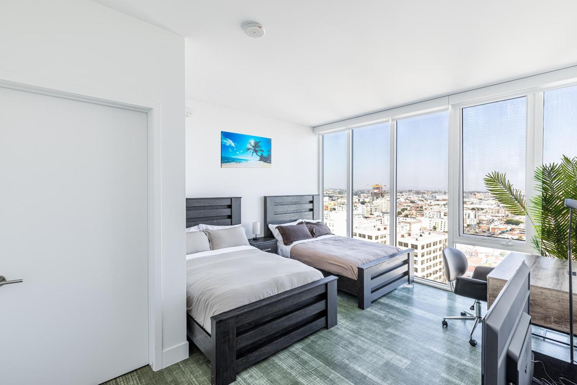 Top Floor High Rise 3 Bed Dtla Skyscraper Penthouse Los Angeles Dış mekan fotoğraf